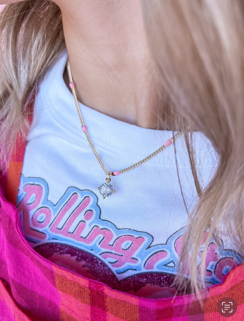 Shannon Necklace (Pink)