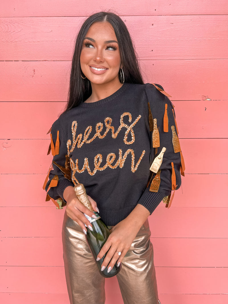 CHEERS Queen Champagne Sweater