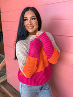 Neo Color Block Sweater