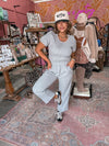 Stay In Crop Pant Set (Grey)