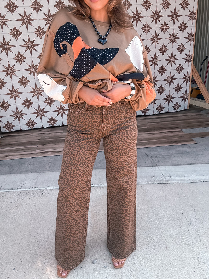 Business Casual Leopard Pants
