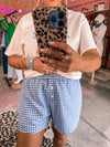 Gingham Check Woven Shorts