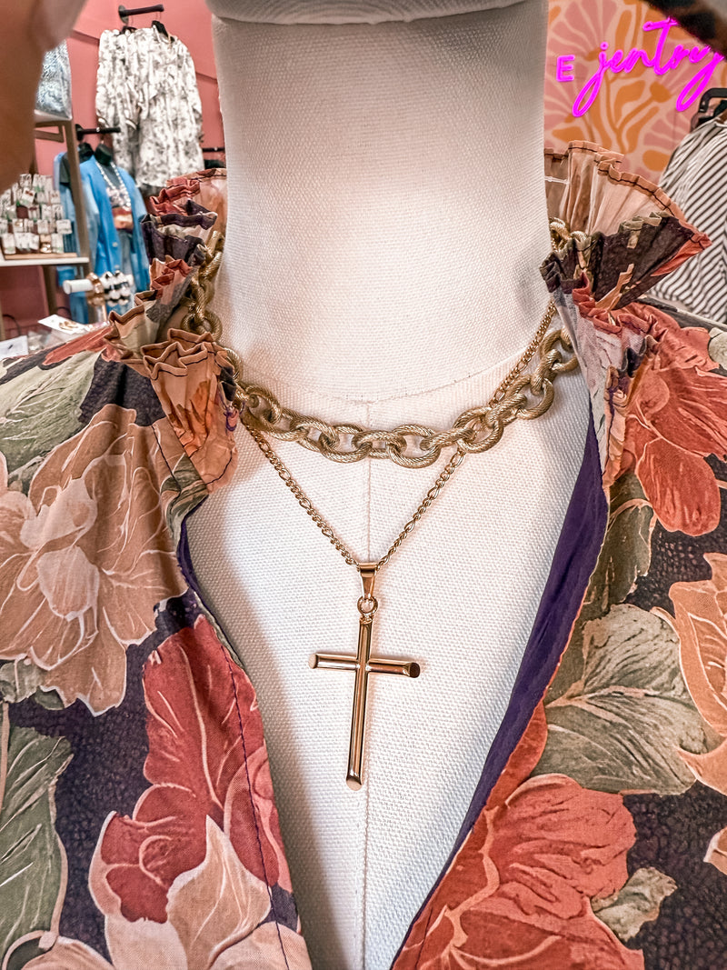 Chase Cross Necklace