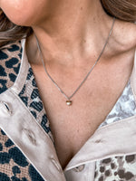 Mixed Metal Small Heart Necklace