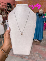 Mixed Metal Small Heart Necklace