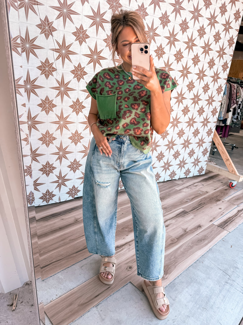 Green Apple Sweater Top