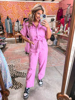 Polly Pink Jumpsuit