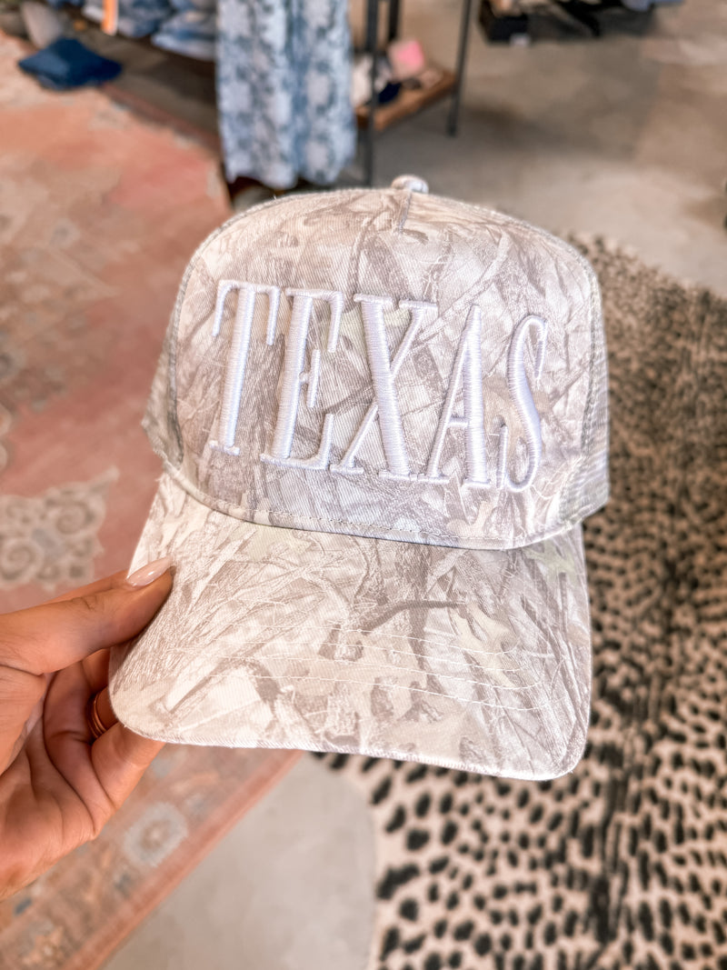 Washed Camo Texas Hat