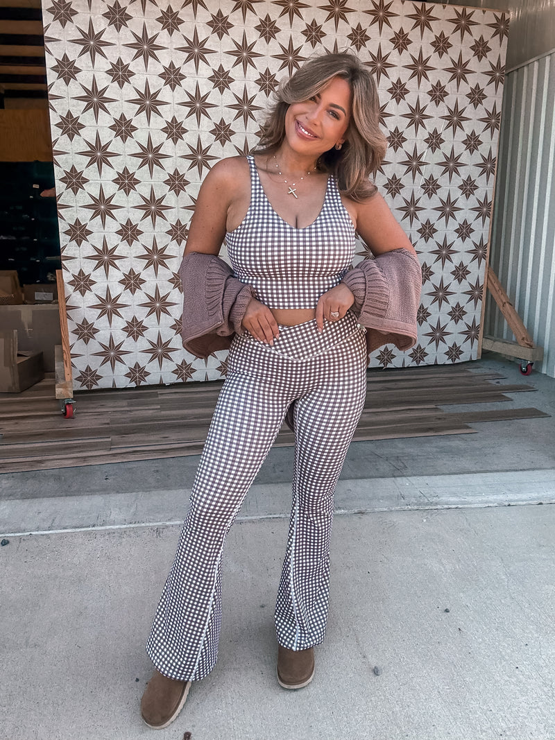 Gingham Athletic Set