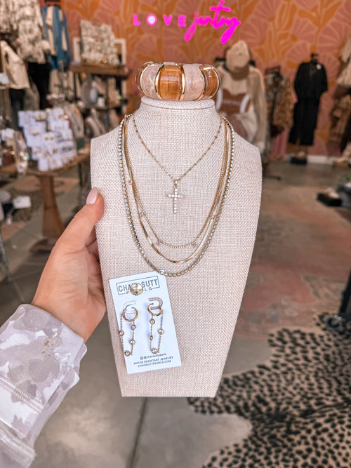 Sparkle Cross Necklace