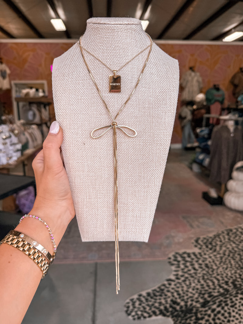 Bow Bolo Necklace