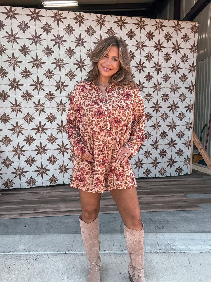 Leaves Are Falling Romper