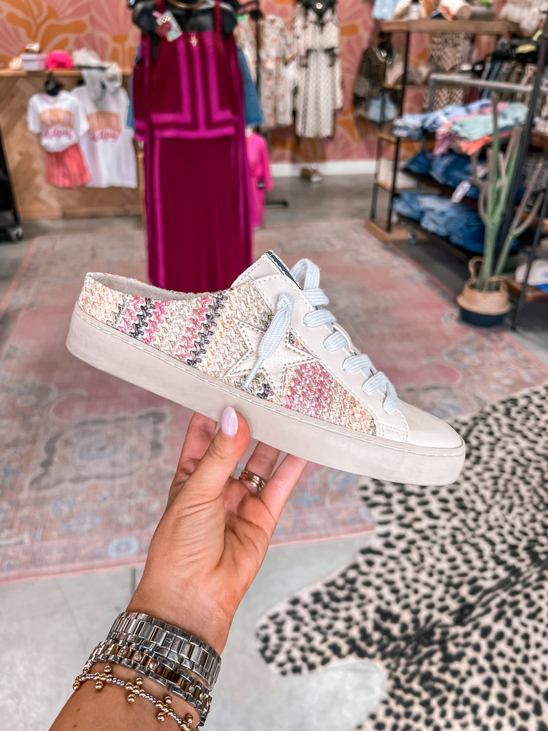 Polka Woven Slip On Sneaker