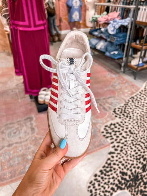 Stevie Red Stripe Sneaker