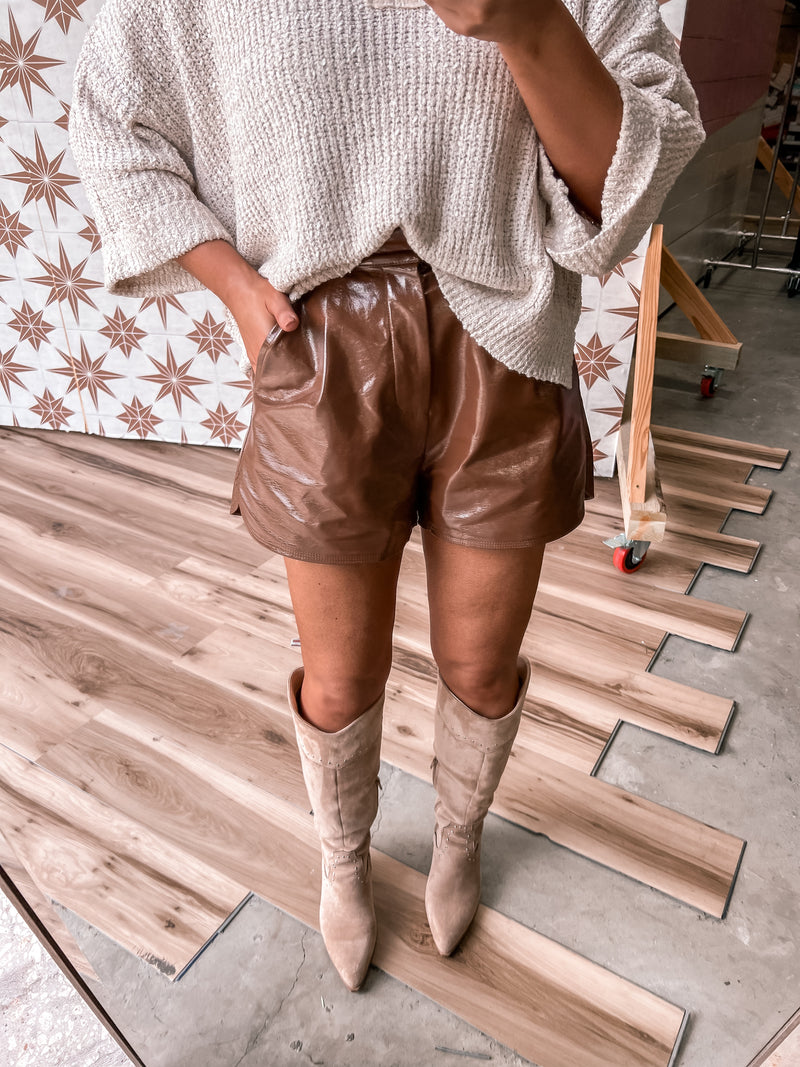 Ivy Shorts (Brown)