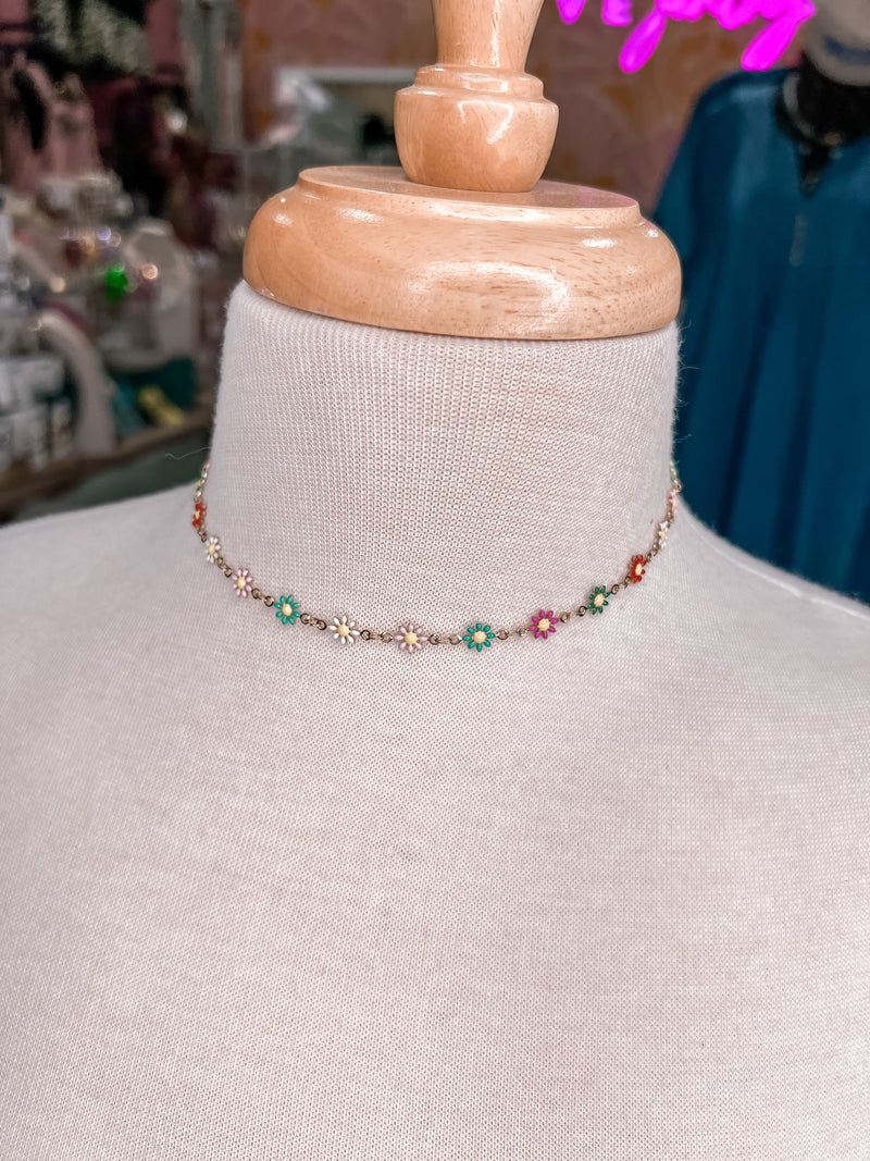 Daisy Multi Color Necklace