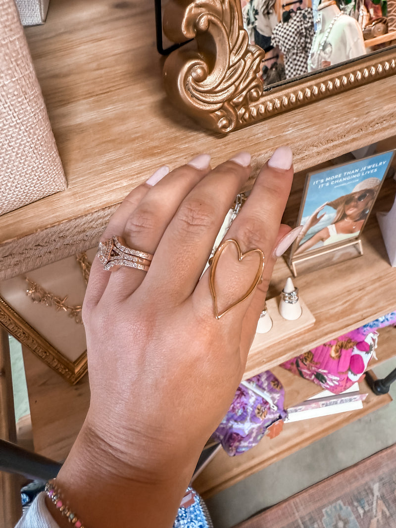 Gold Heart Ring