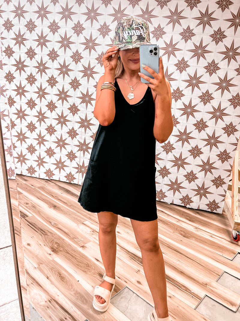 She's A Fall Girl Romper (BLACK)