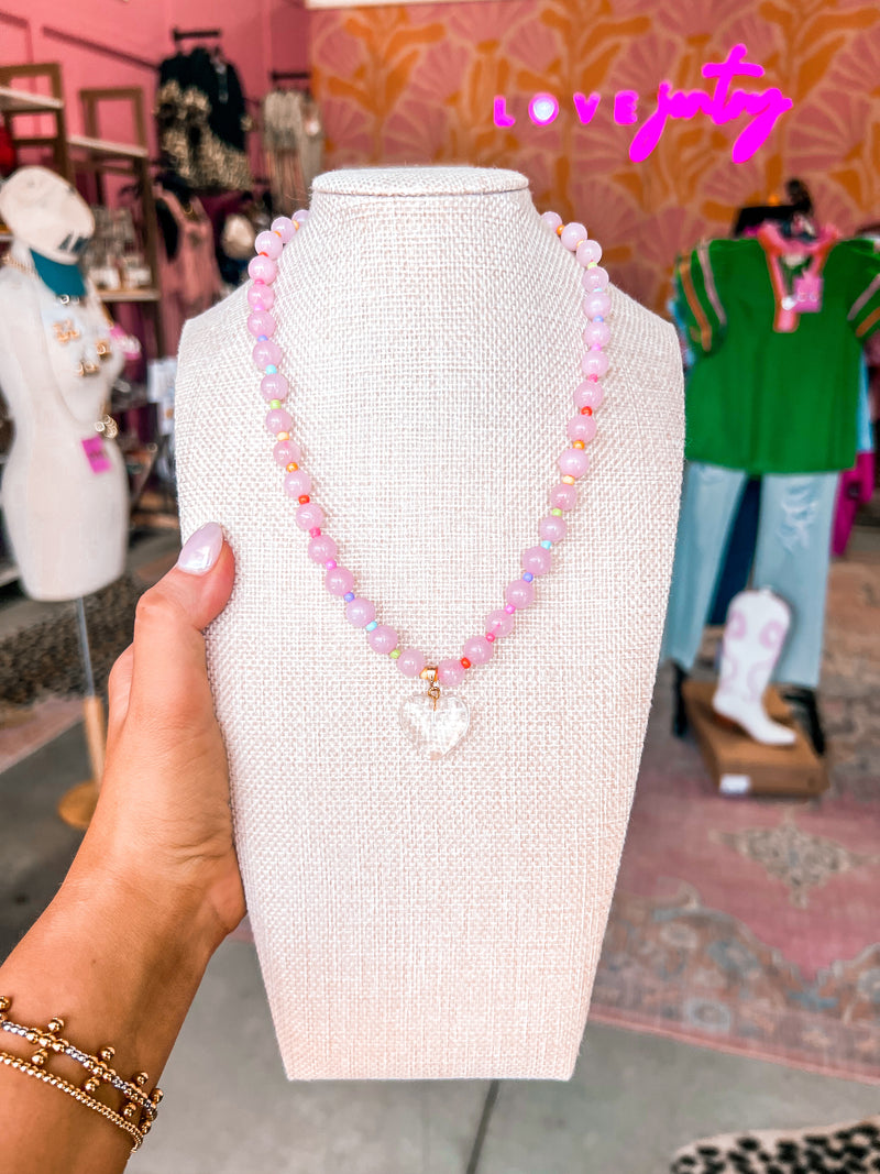 Heart Beaded Magnetic Necklace