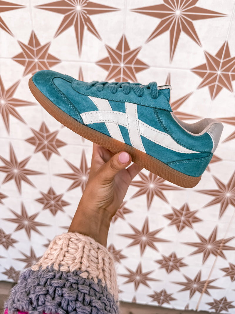 Sasha Teal Sneakers