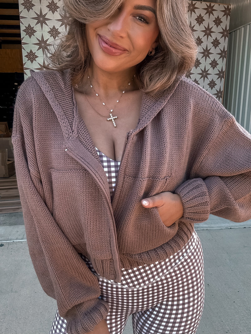 Teddy Knit Crop Sweater