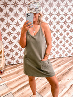 She's A Fall Girl Romper (Olive)