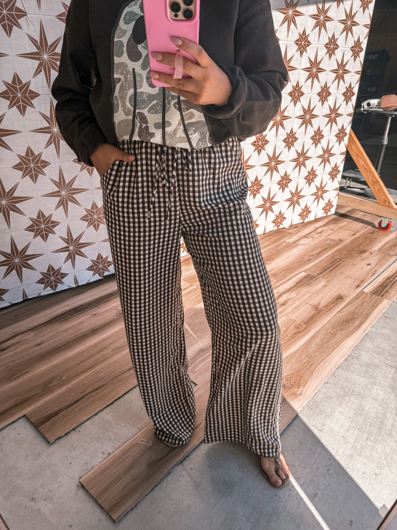 Fall Gingham Pants