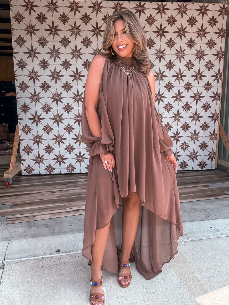 Southern Drawl Dress (Brown)