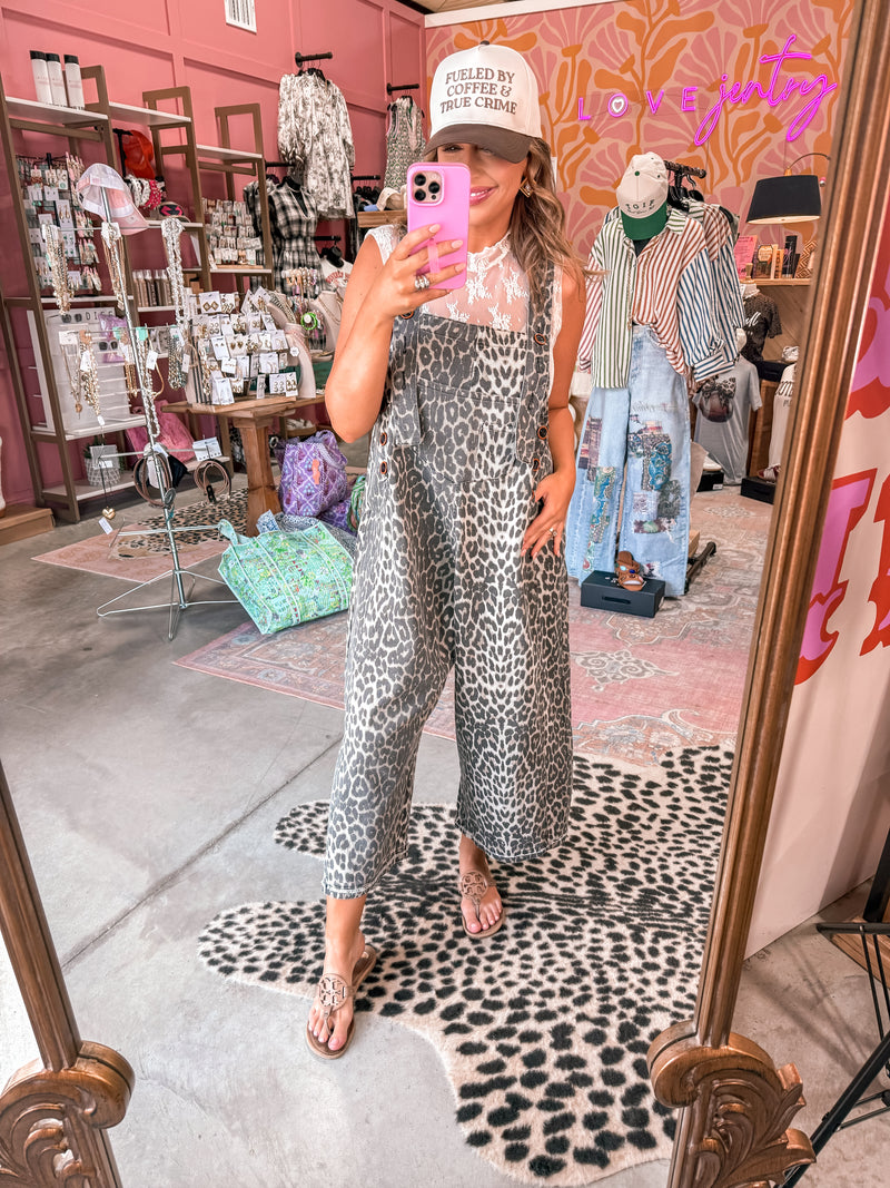 Leopard Ash Overalls