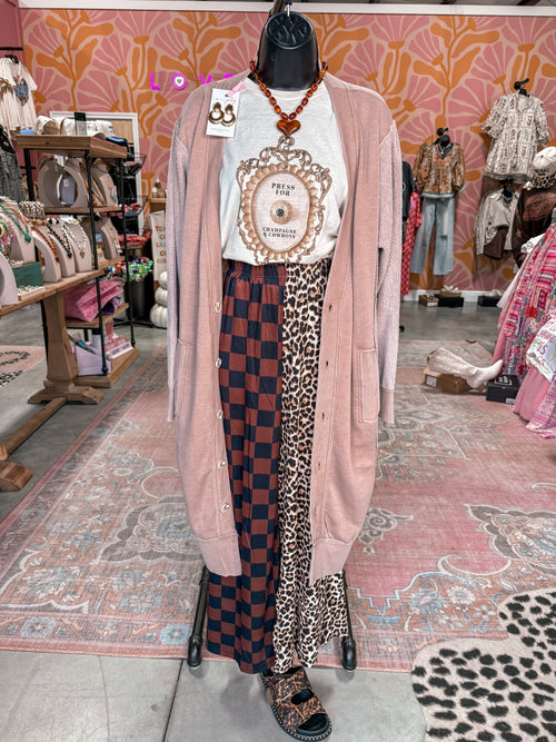 Desi Sweatshirt Cardigan (Beige)