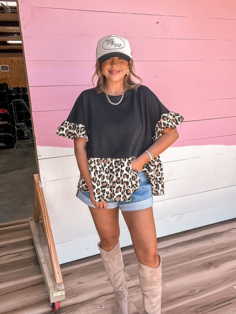Nothing Serious Leopard Top