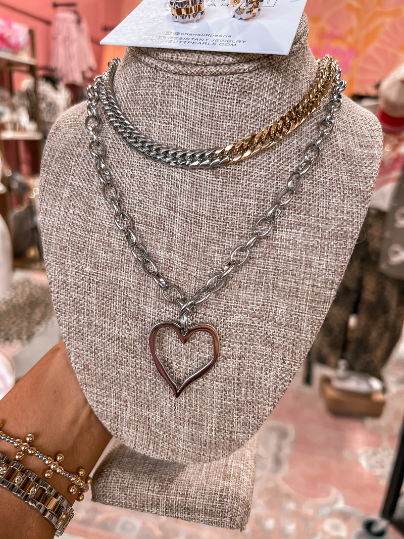 Heart Silver Necklace