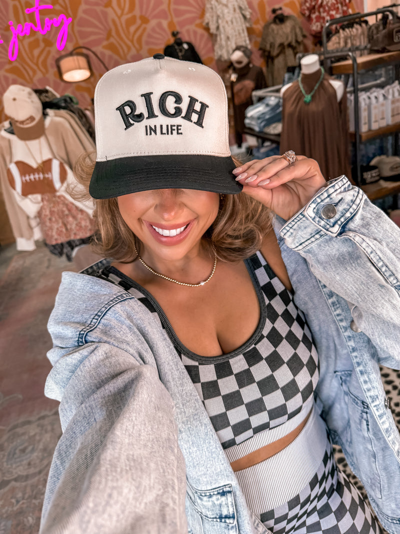 Checker Biker Set (Black & White)