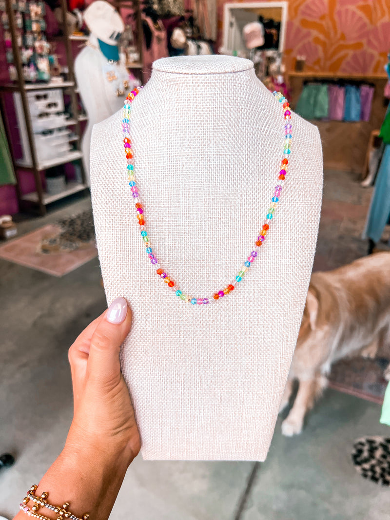 Multi Color Beaded SMALL Magnetic Necklace