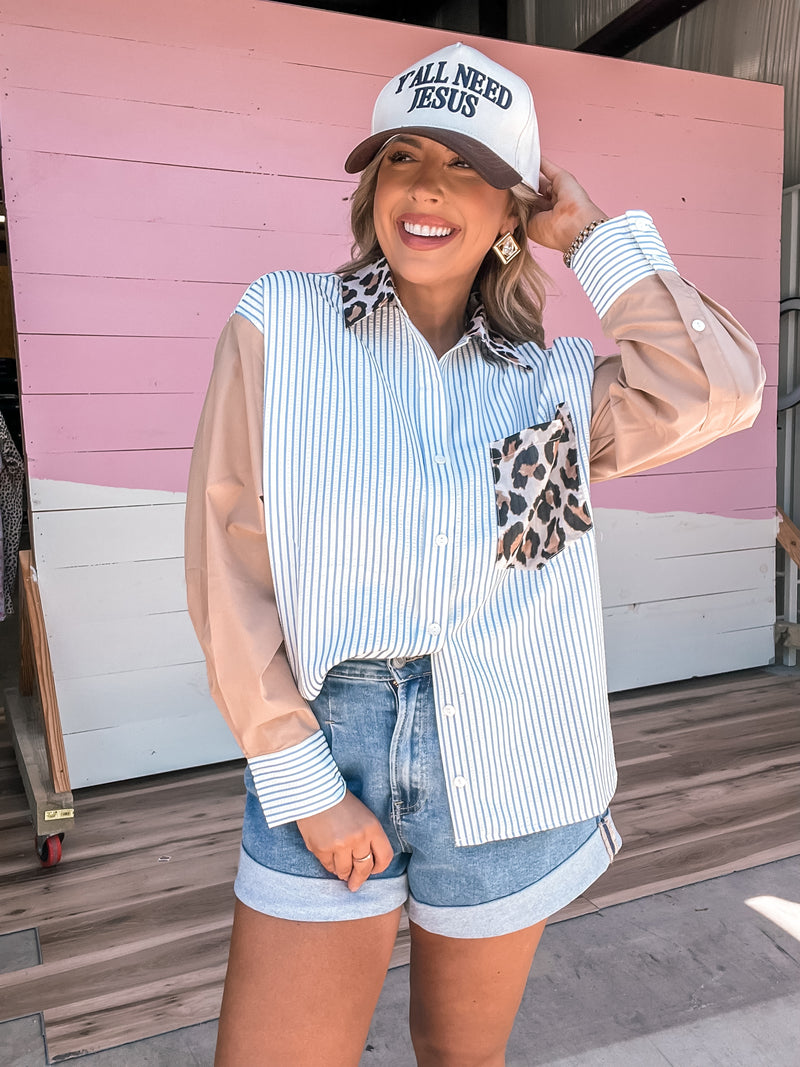 She's The Man Button Down