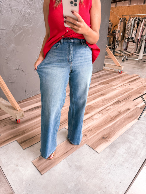 Keep It Cozy High Rise Denim