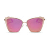 Becky Rose Gold Pink Mirror Sunglasses