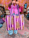 Tiger Pink Quilted Tote