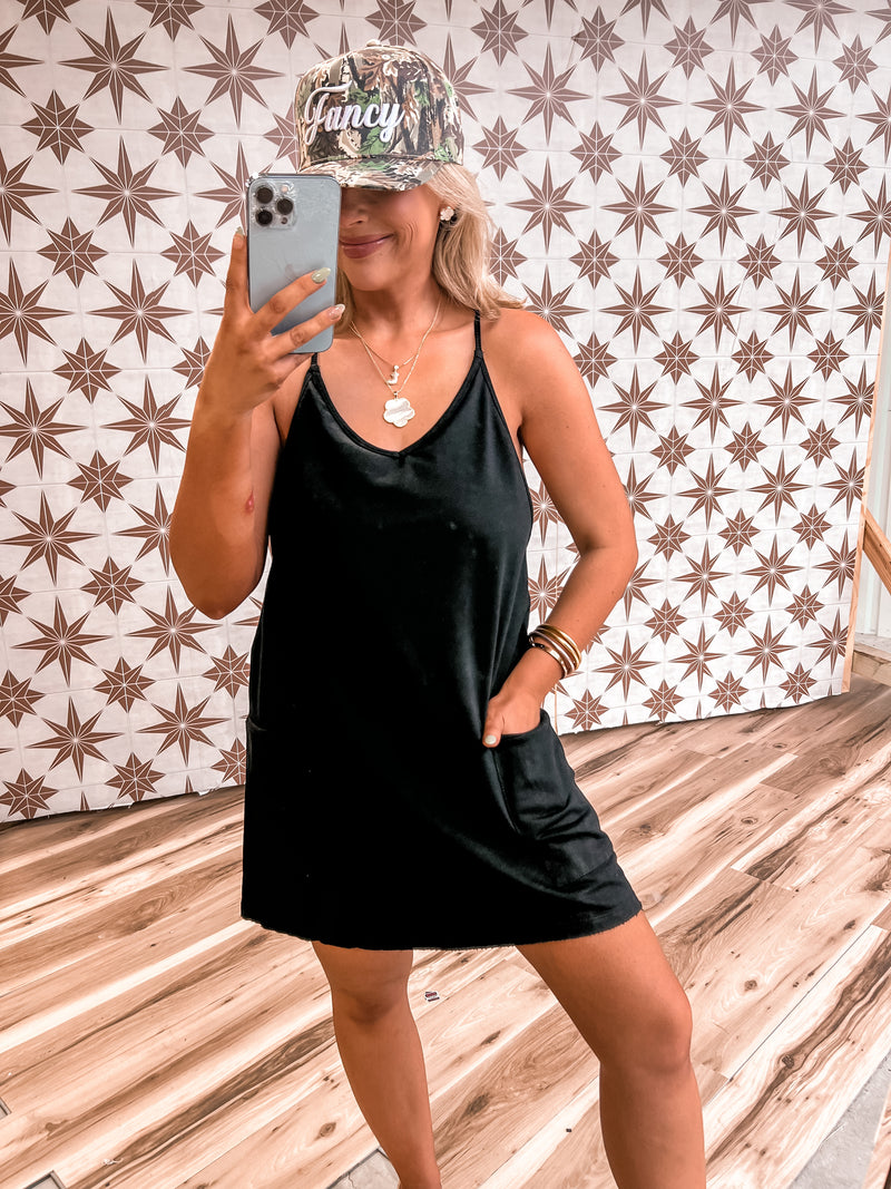 She's A Fall Girl Romper (BLACK)