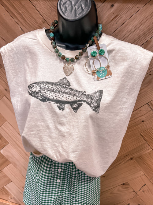 Gone Fishin' Muscle Tank