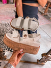 Lucille Platform Sandal (Silver)