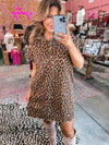 Scalloped Leopard Dress