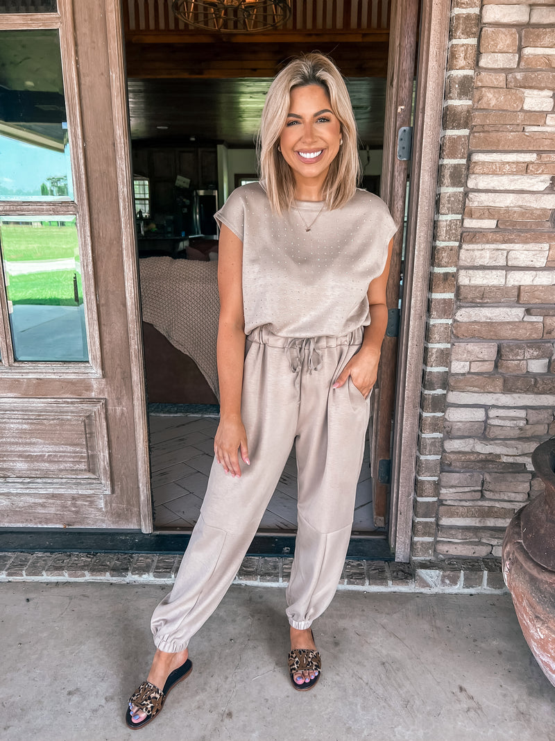 Brooklyn Jumpsuit (Mocha)