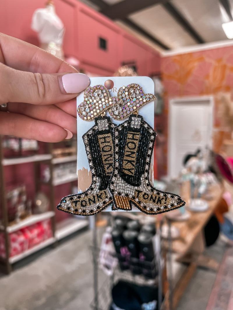 Honky Tonk Boot Earring